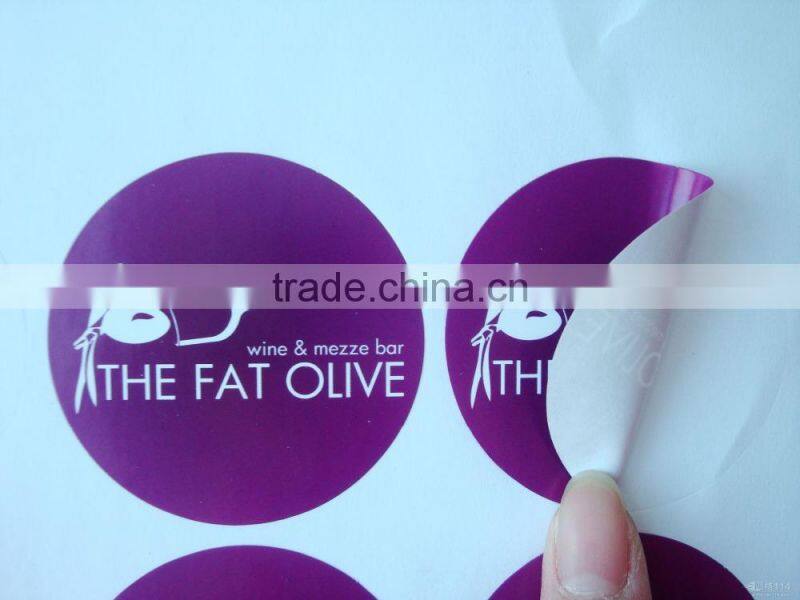 2cm pvc plastic round stickers