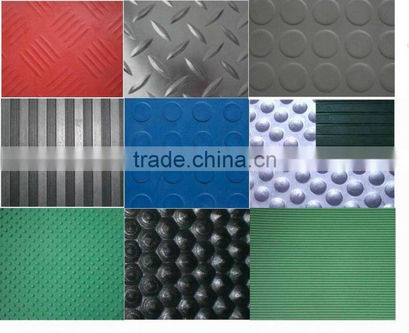 Round coin rubber mat