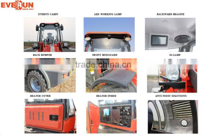 Everun CE Agricultural Tools Mini Tractor/Front Loader ER15 1600kg Loading Capacity with Spare Parts for Sale