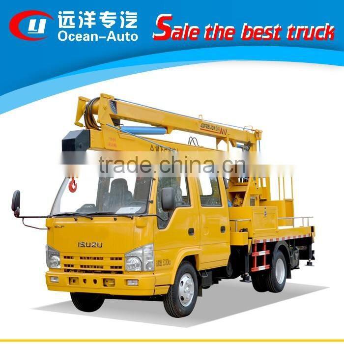 Japonic brand !! 16m high working truck , truck mounted aerial work platform