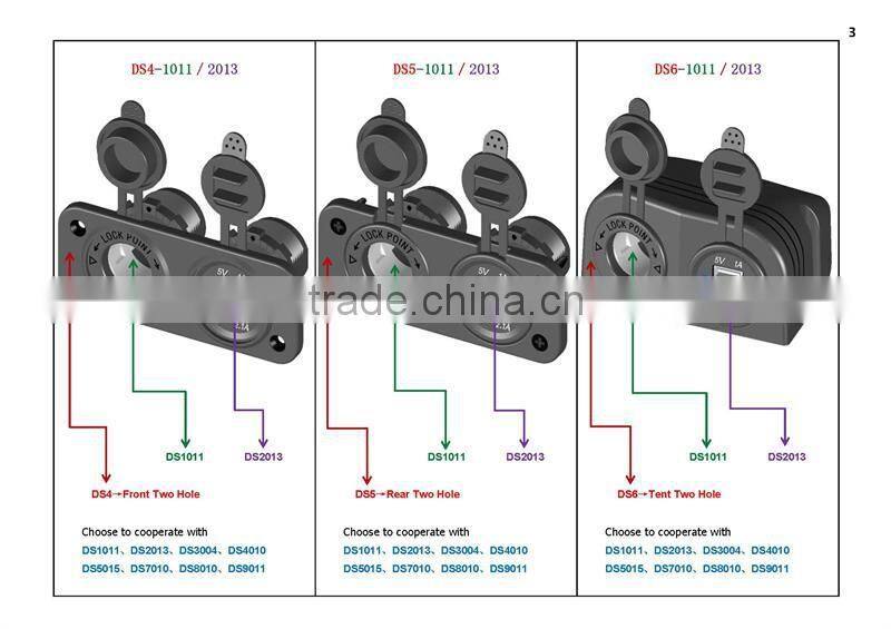 Car/Motorcycle 12V Power Digital Panel Voltmeter Socket