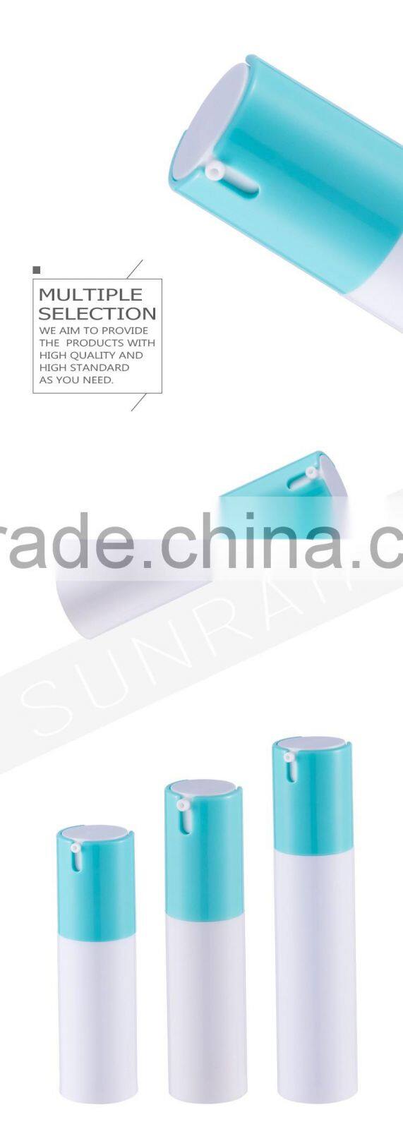 Hot sale different sizes eco-friendly airless pump cosmetic bottles 50 ml