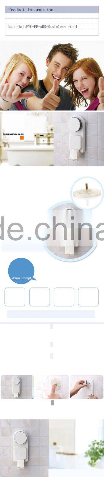 China wholesale custom Bathroom Plastic wall sucked toothbrush cup holder
