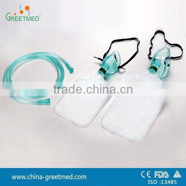 medical disposable oxygen mask with reservoir bag
