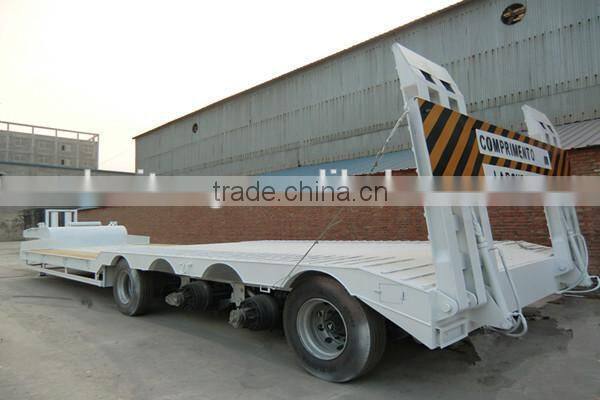 Chinese manufacturer 40FT lowbed semi trailer for sale(Giving tires!)