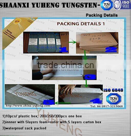 Wholesale prices Thoriated tungsten electrode for Welding aluminum, aluminum magnesium alloy