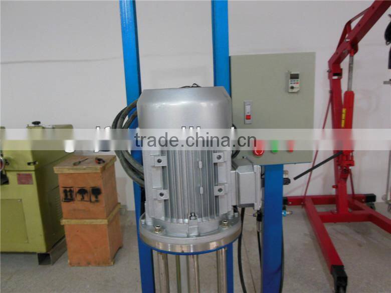 Moveable pneumatic lifting high shear disperser