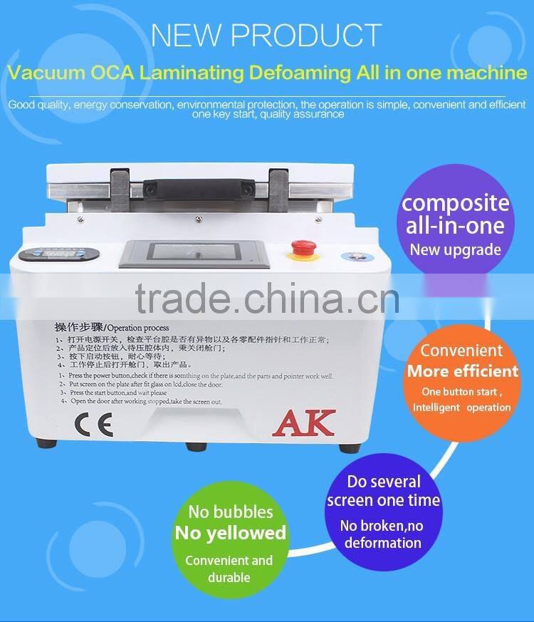 LCD repair AK PRO OCA laminator machine for mobile phone repair lcd refurbish