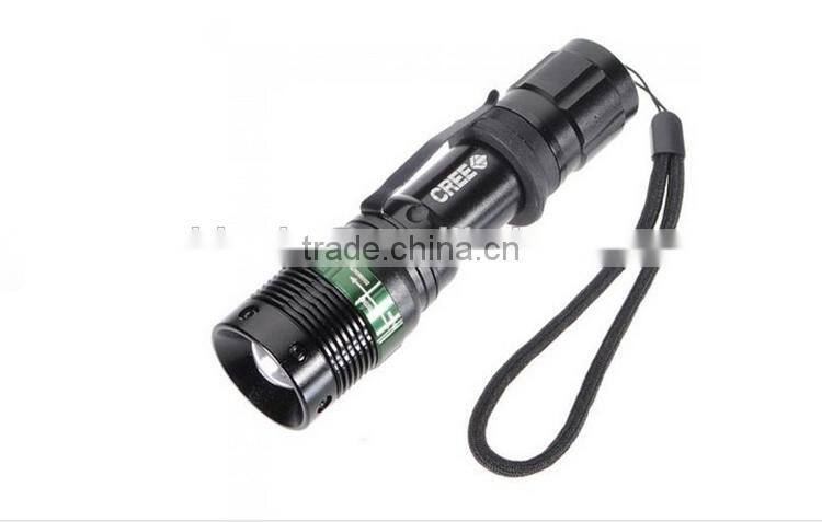 Hot selling zoom rechargeable aluminium LED flashlight tactical flashlight