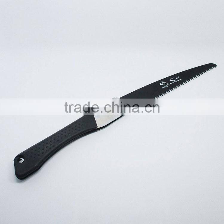 High carbon steel folding saw with plastic handle