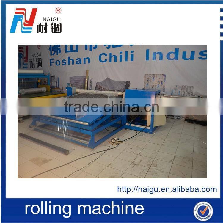 semi-automatic high efficiency menory foam mattress wrapping machine