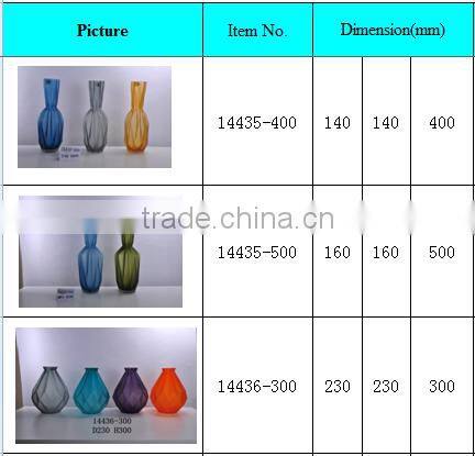 china home decor wholesale colored glass vase vase different types of arts and crafts