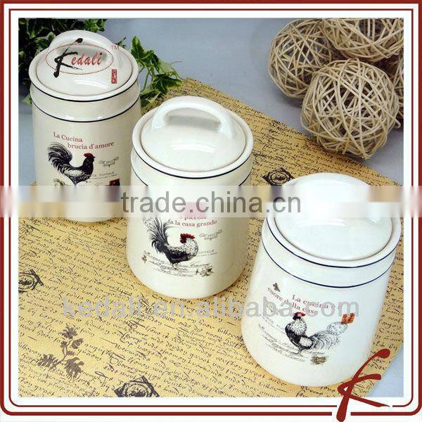 10" ceramic food plate with decal decoration