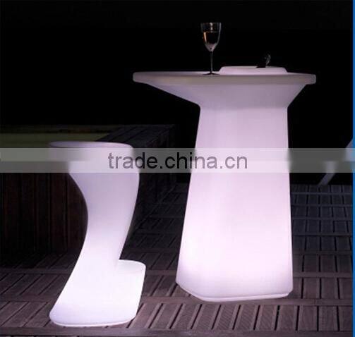 New design Led Bar Furniture Cocktail Table with ice bucket