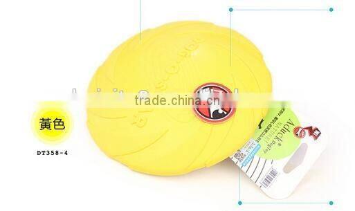 CY185 Eco-friendly Natural rubber pet dog toy frisbee dog training pet product