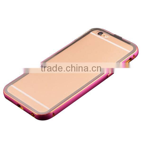 4.7-inch mobile phone bumper & transparent rear plate back cover for iPhone6