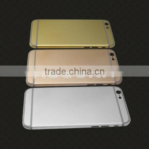 Original 24k gold for iphone 6/plus matt finish housing back cover for apple,24k for iphone 6 gold housing