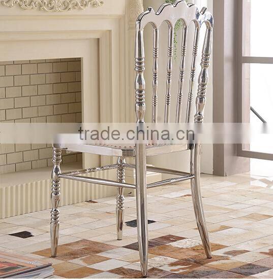 polished silver stainless steel luxury modern chiavari chair LQ-SSC001