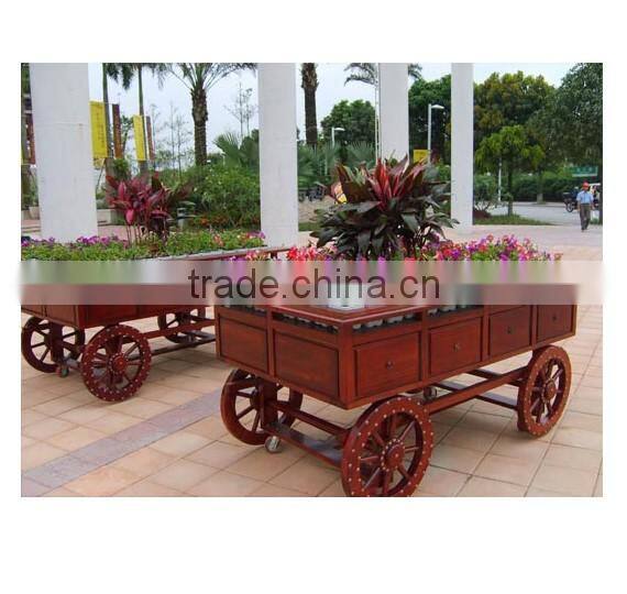 Arlau outdoor wood flower pot planter