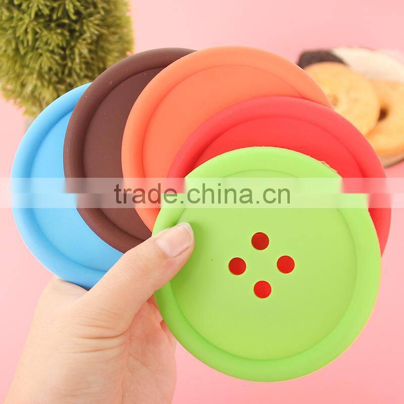 2015 hot-selling button shape silicone baking mat/silicone cup mat