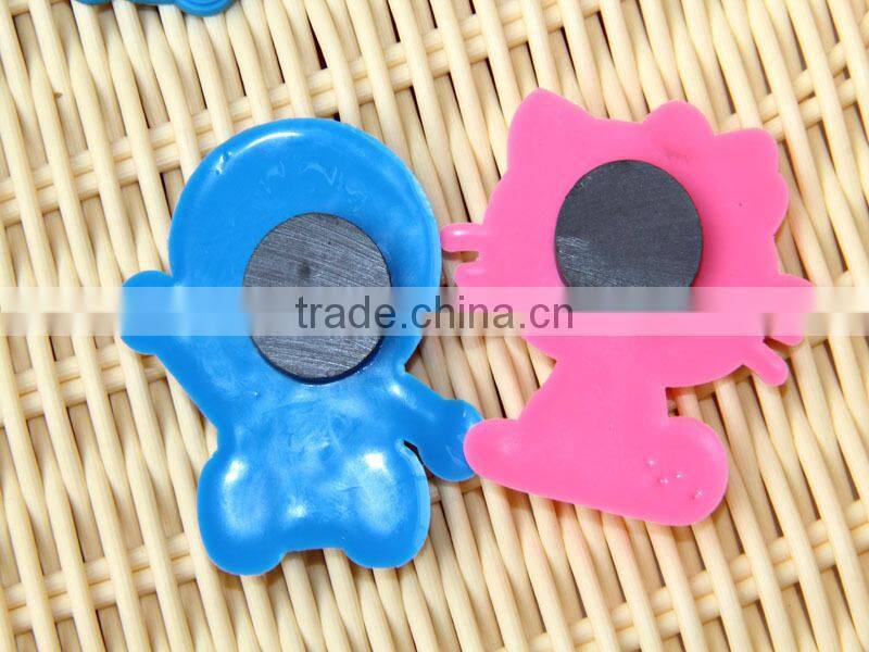 2015 silicone material promotional snowman label fridge magnet sticker