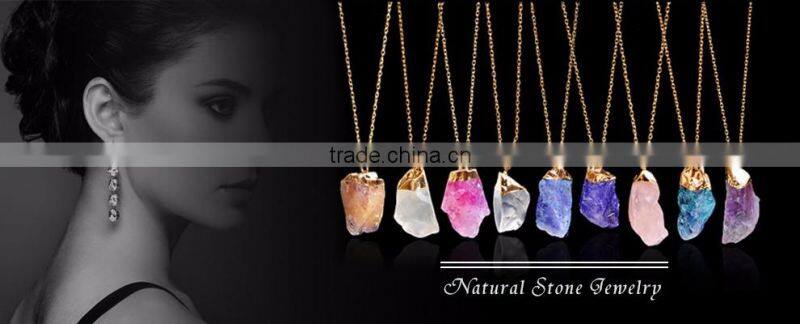 Wholesale 925 Sterling Silver Necklace 10mm Round Pendant Natural Druzy Necklace