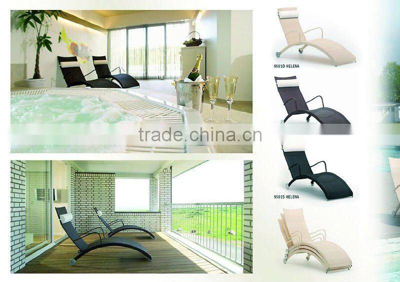 rattan beach sun lounger,