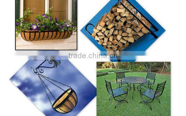 wrought iron dining chairs and table