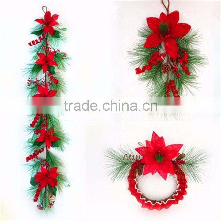 christmas wall hanging decorations mini artificial christmas wreaths cheap for christmas market