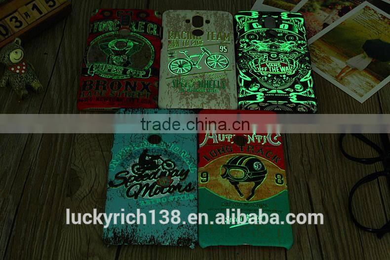 Polish luminous PC phone case for Huawei mate 9
