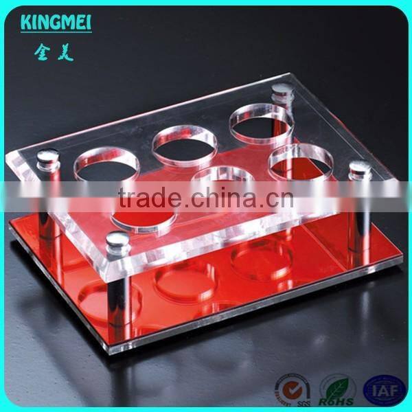 Party Clear Acrylic Beer Cup Display Stand Holders For Desks