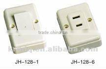 cheap plastic panel 2 gang 2 way hdmi wall panel mounted socket
