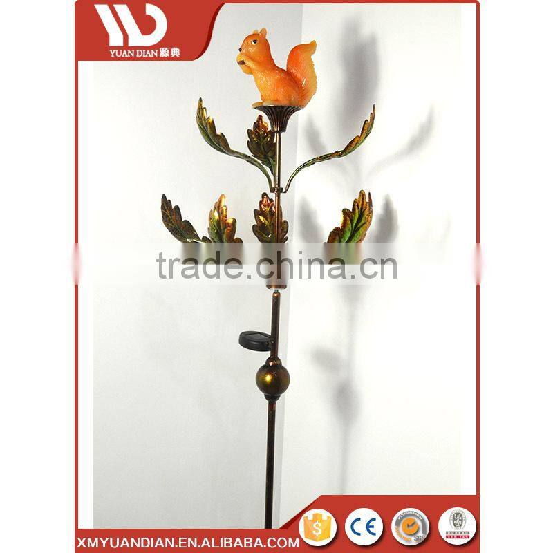 Squirrel Garden Multi Metal Starry Circles Wheel Solar Light 2017 Wind Spinner