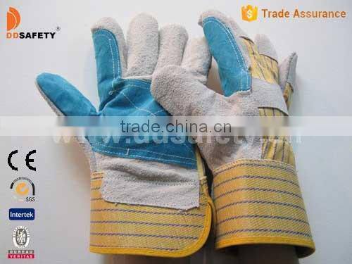 DDSAFETY Hot Sale Wholesale Double Leather Glove
