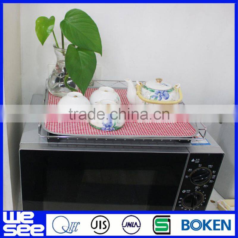 Metal shelf for microwave rack