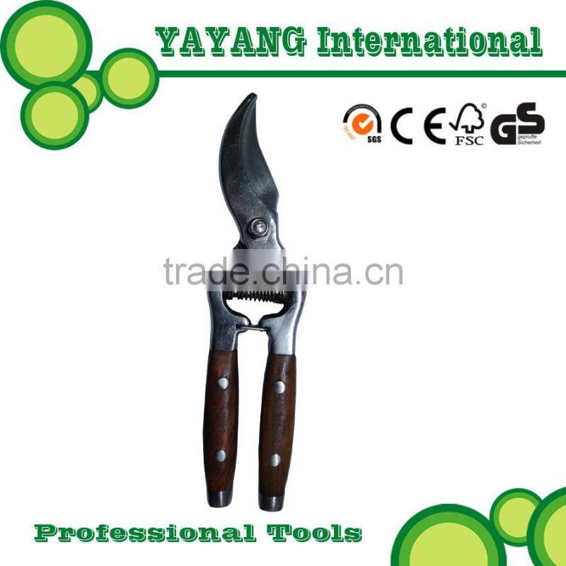 Bypass wooden handle pruners factory