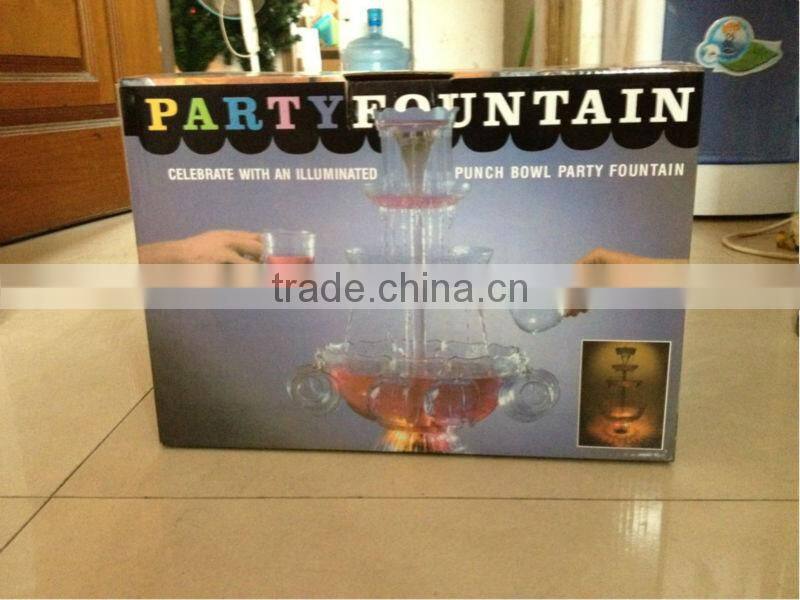 CHOCOLAZI ANT-8010 3 tiers Plastic Home Punch bowl cocktail wine fountain Plastic Wine Fountain