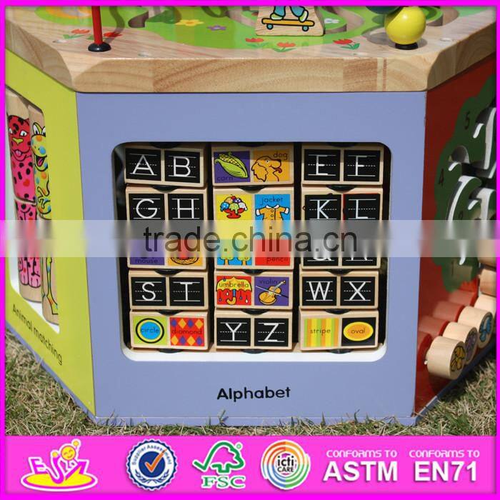 2016 Multi-function children wooden early education toy W12D047