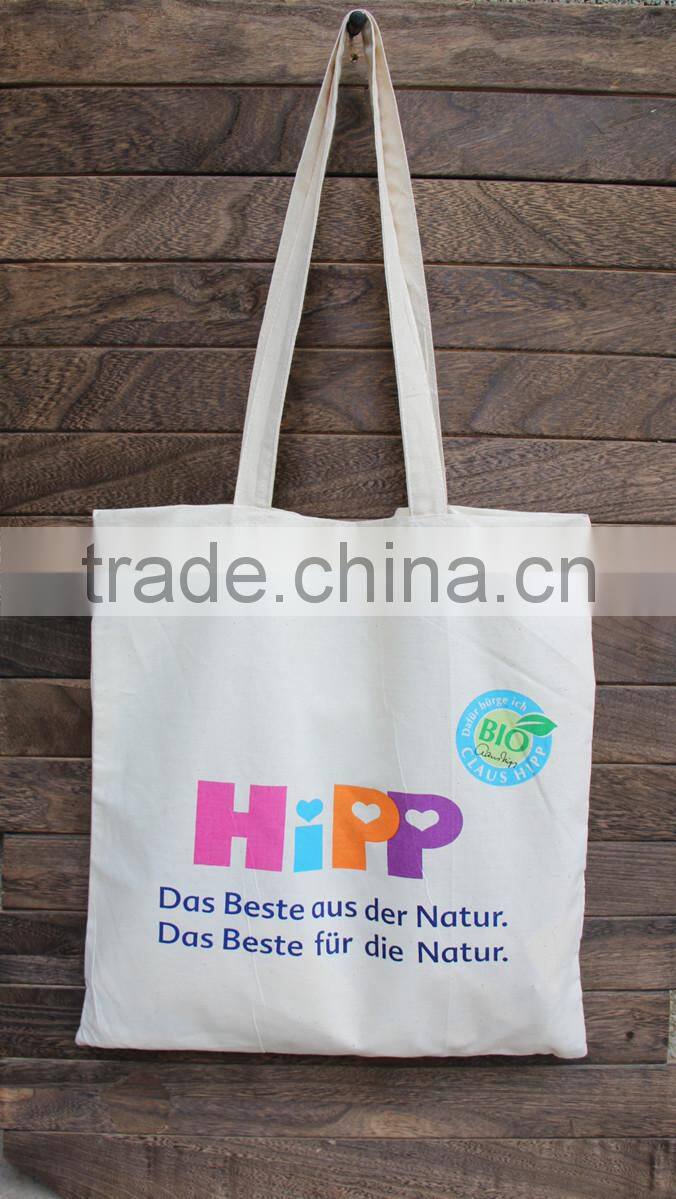 Eco-friendly Standard Size Plain Cotton Tote Bags