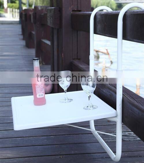 Adjustable Height Folding Balcony Hanging Table