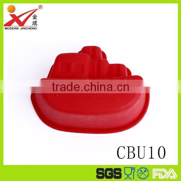 CBU10 Shiping /boat style silicone cake mould
