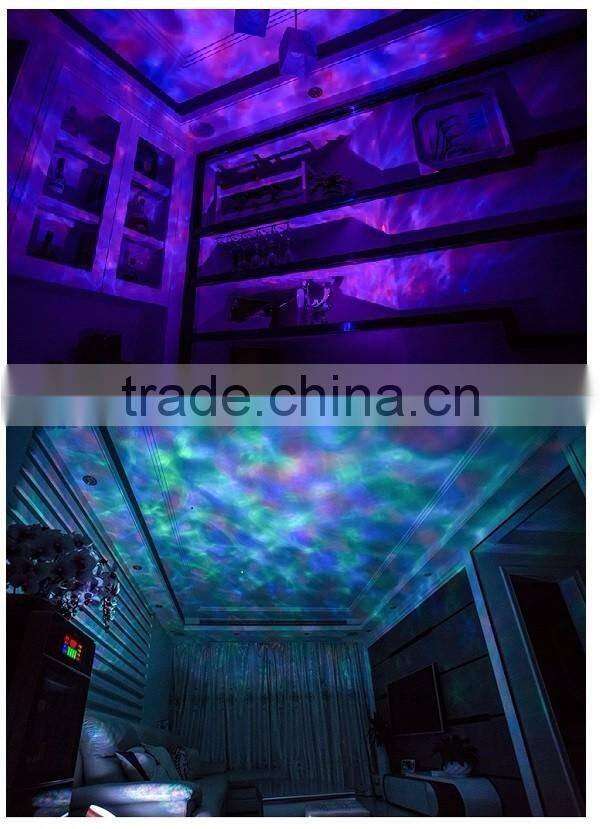 Aurora Master Romantic Relaxing Colorful Ocean Wave Projector with Audio Speaker