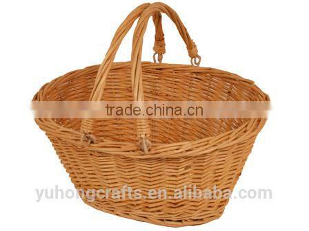 eco-friendly willow basket with handle