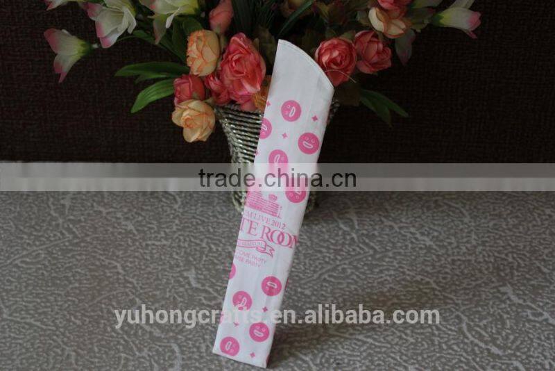 Cloth bamboo hand fan bag as gift pouch or packing
