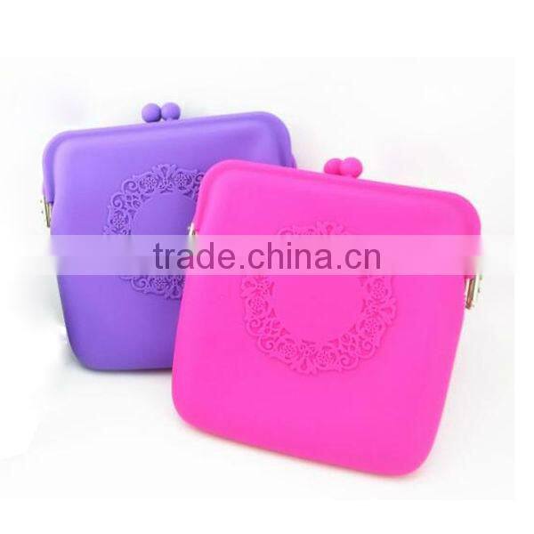 2013 silicone sling bag with lace pattern