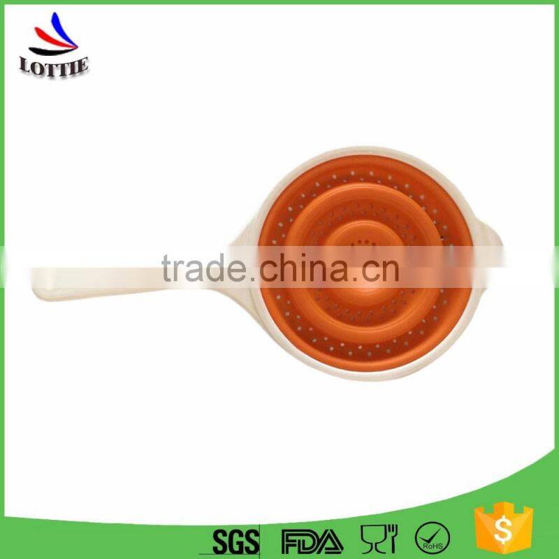 Wholesale Kitchen Silicone Collapsible Strainer Colander