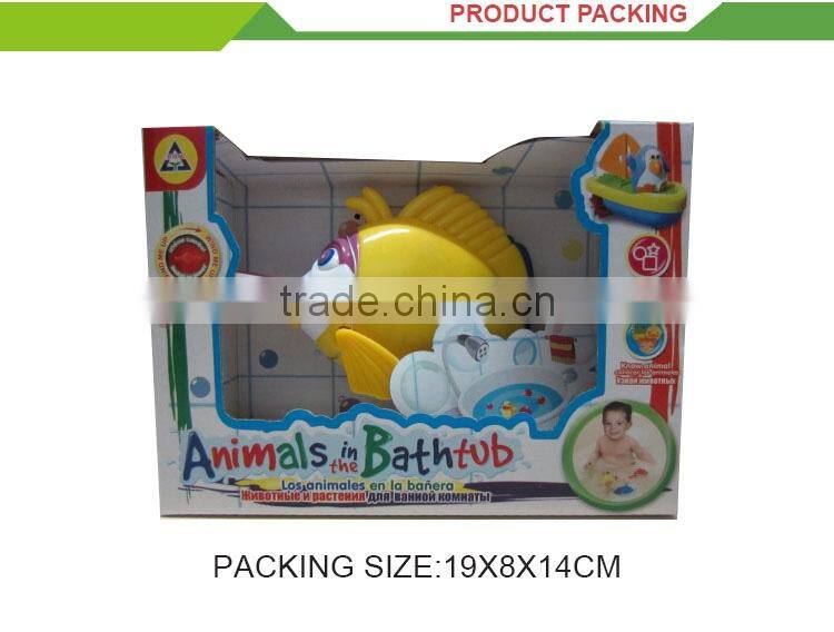 Hot selling cheap swimming plastic wind up toy fish