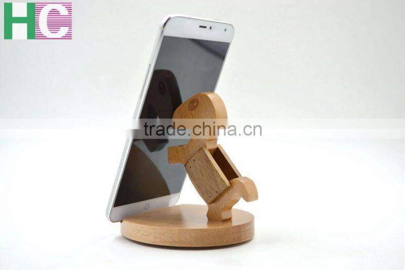 2016 custom cheap wooden phone holder