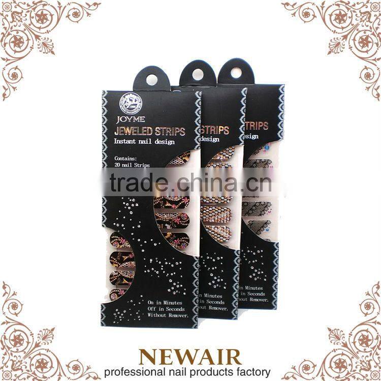 3d crystal full rhinestone diamond nail polish oil diamond stickers