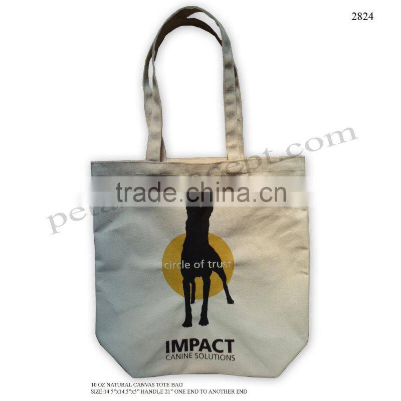 Canvas bag for promotion - logo print tote bag